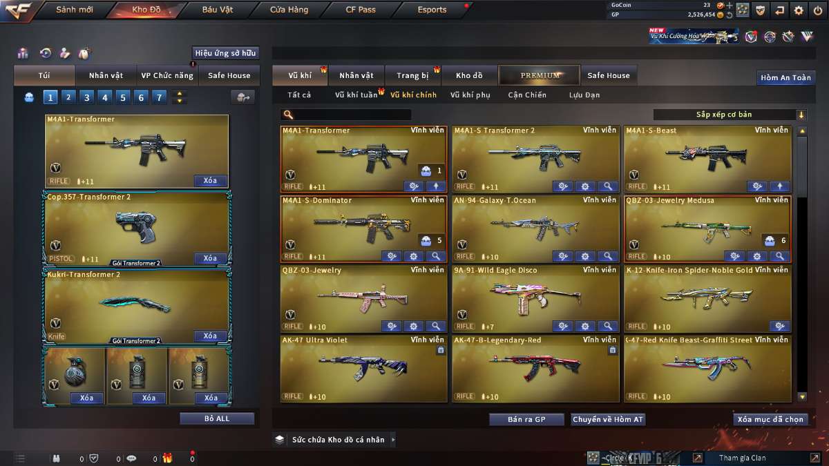 shop acc cf uy tin gia re